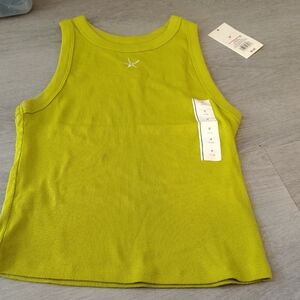 Wild Fable Womens Lime Green Ribbed Starfish Embroidered Tank Top Medium NWT